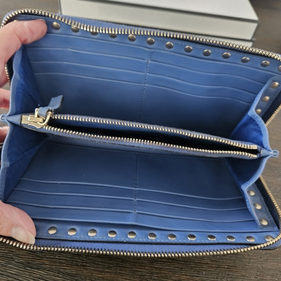 Valentino Blue Studded Wallet - Picture 7 of 9